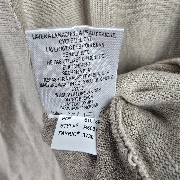 RENUAR Cowl Knit Oversized Sweater Cream Womens Size XS Old Money‎ Quiet Luxury - Picture 7 of 13